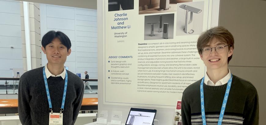 Photo of ID juniors Matthew Li and Charlie Johnson