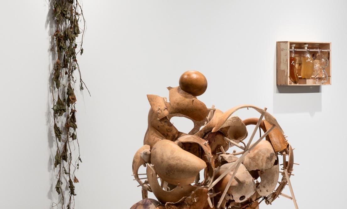 Exhibition view of Rob Rhee's Crossings at Jacob Lawrence Gallery 2025