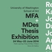 2014 MFA + MDes Thesis Exhibition poster