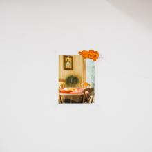 Close-up of a small photograph.