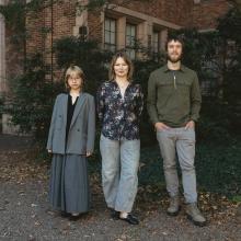 Art History grad students Jiye Fu, Jade Ichimura, Troy Sherman. (missing: Iryna Tofan, Lulu Wang) Art History grad students Jiye Fu, Jade Ichimura, Troy Sherman. (missing: Iryna Tofan, Lulu Wang)