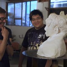 Doug Jeck and student