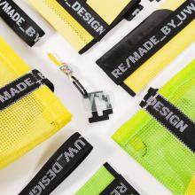 Close-up of various products from the project