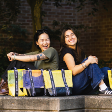 Designers posing with REMADE project