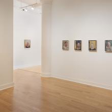 Exhibition view of Ann Gale's paintings