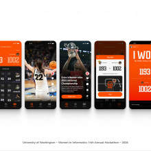 User interface of the Best Design Team’s app