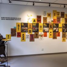 Exhibition view of Your Words Have Power at Partners in Print