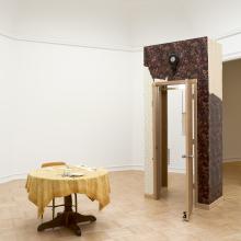 Close-up of student's installation 