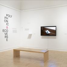 Exhibition view of 2023 MFA + MDes Thesis Exhibition