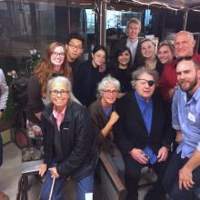 Flora Mace, Joey Kirkpatrick, Dale Chihuly, and others at Glass Facilities Celebration