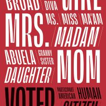 AIGA Get Out The Vote poster by Karen Cheng