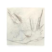 Close-up of mixed media piece