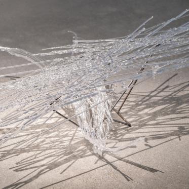 Glass sculptural artwork by Stephanie Alacon