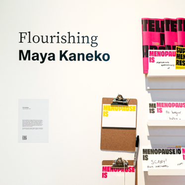 Close-up of Maya Kaneko's project