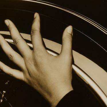 Detail of Stieglitz, O'Keeffe Hand and Wheel, 1933