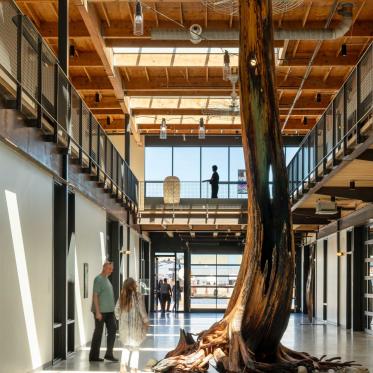 Inside the new Traver Gallery. Photo cortesy of the UW Magazine.