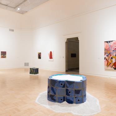 Exhibition view of 2025 MFA + MDes Thesis Exhibition