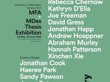 2014 MFA + MDes Thesis Exhibition poster