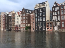 Amsterdam canal houses by Caitlyn Sullivan