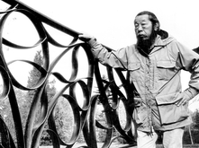 George Tsutakawa with Memorial Gate