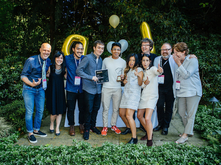 Students receiving award at Design Expo 2016