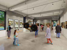Rendering of new Jacob Lawrence Gallery space