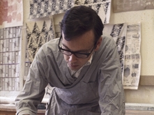 Richard Proctor working on surface designs