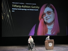 Tiffany-Ashton Gatsby receiving President's Medal